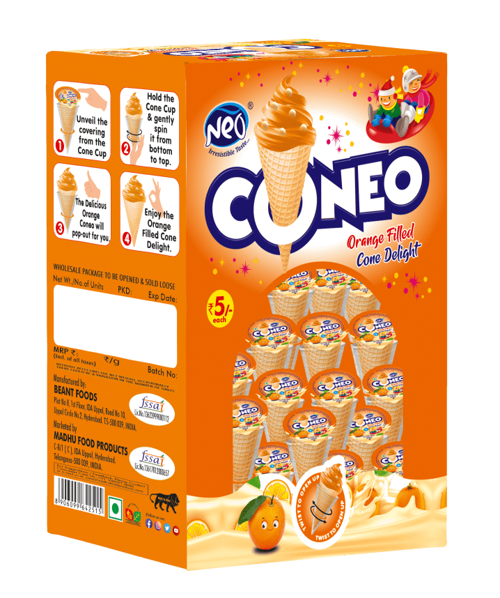 Orange Filled Cone