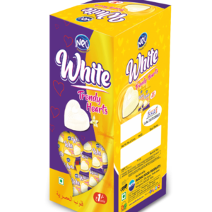 WHITE TRENDY HEART